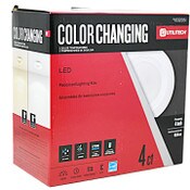 Wholesale - 4pk 4" Rec Lighting Kit White Trim (1032051) Color Changing UTILITECH C/P 2, UPC: 022011664149